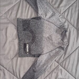 Gymshark Heathered Gray Long Sleeve Top
